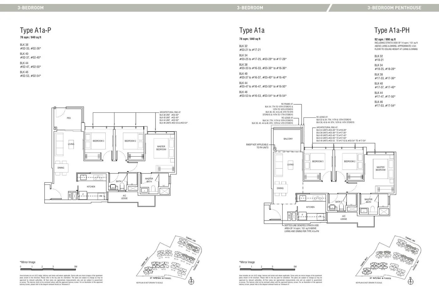 Piermont Grand EC 3-bedroom reference floor plan — illustrative of CDL EC layouts, not a Wynwood Grand plan